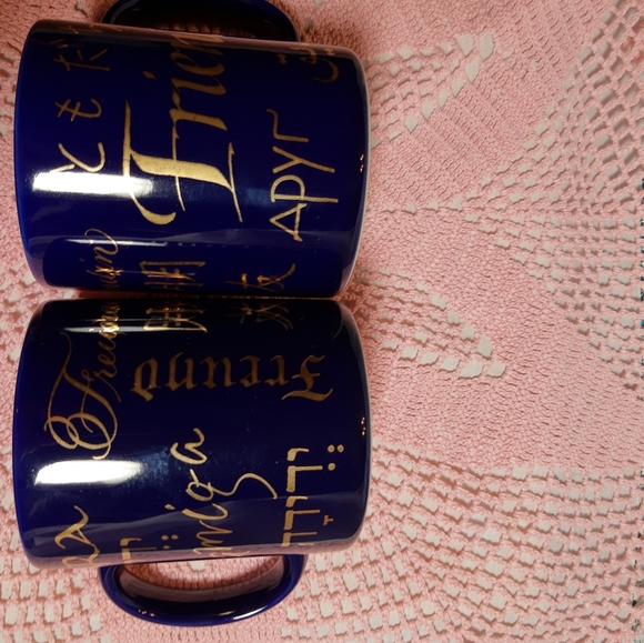 2  mugs with FRIEND inscribed in mult languages - Picture 2 of 6